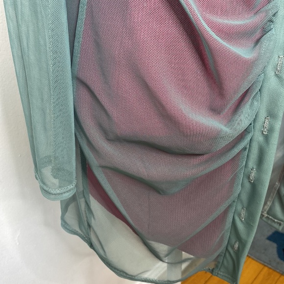 Green mesh dress - Picture 10 of 14